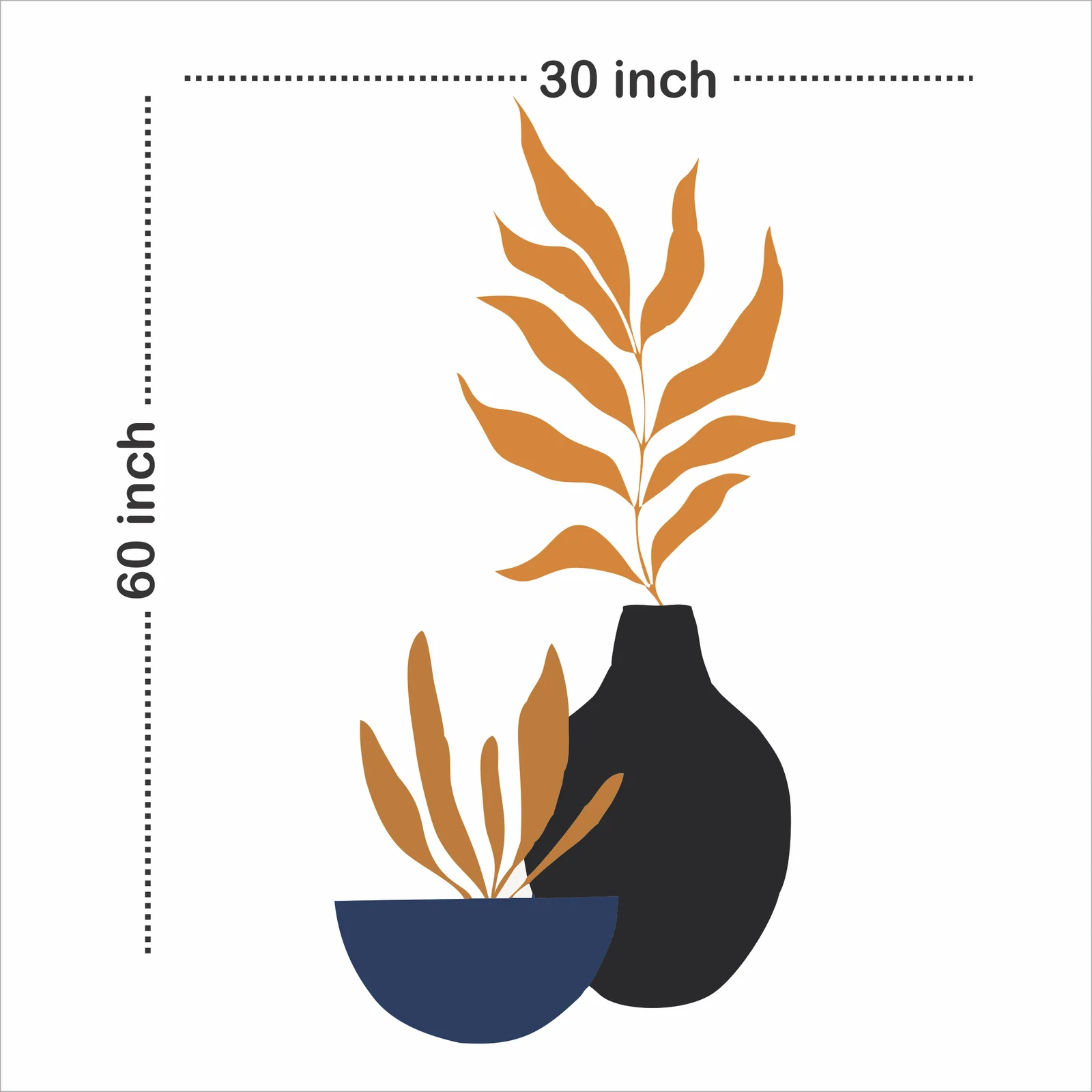  Abstract Autumn Flowers Decal for Home Décor Just Peel and Stick   decorative masterpiece for home decor