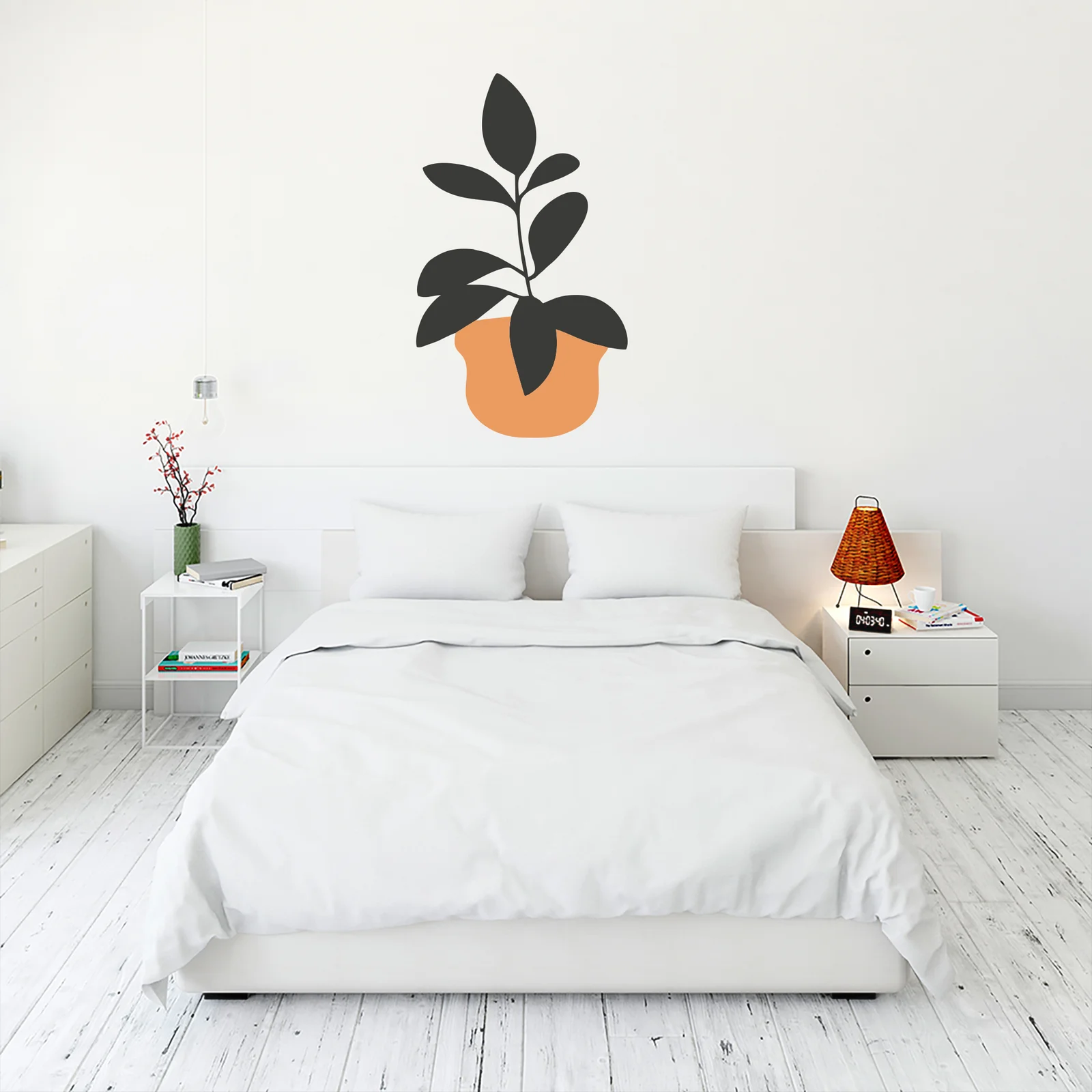 Abstract botanical Floral leaves natural wall for Home Décor Just Peel and Stick   decorative masterpiece for home decor