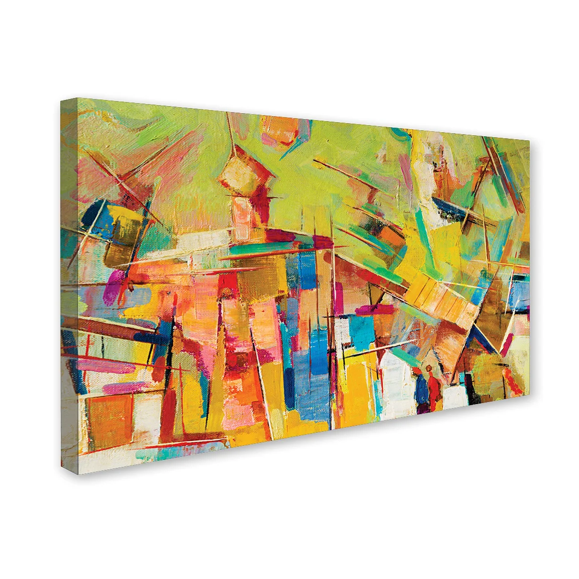Colorful scheme Abstract Canvas Wall Painting decorative masterpiece for home decor