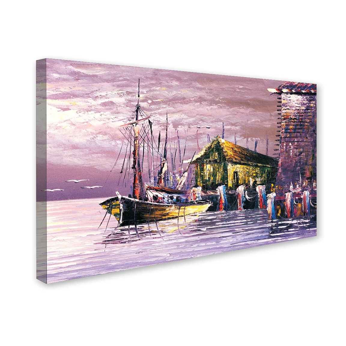 Marine Boat Premium Canvas Wall Painting decorative masterpiece for home decor