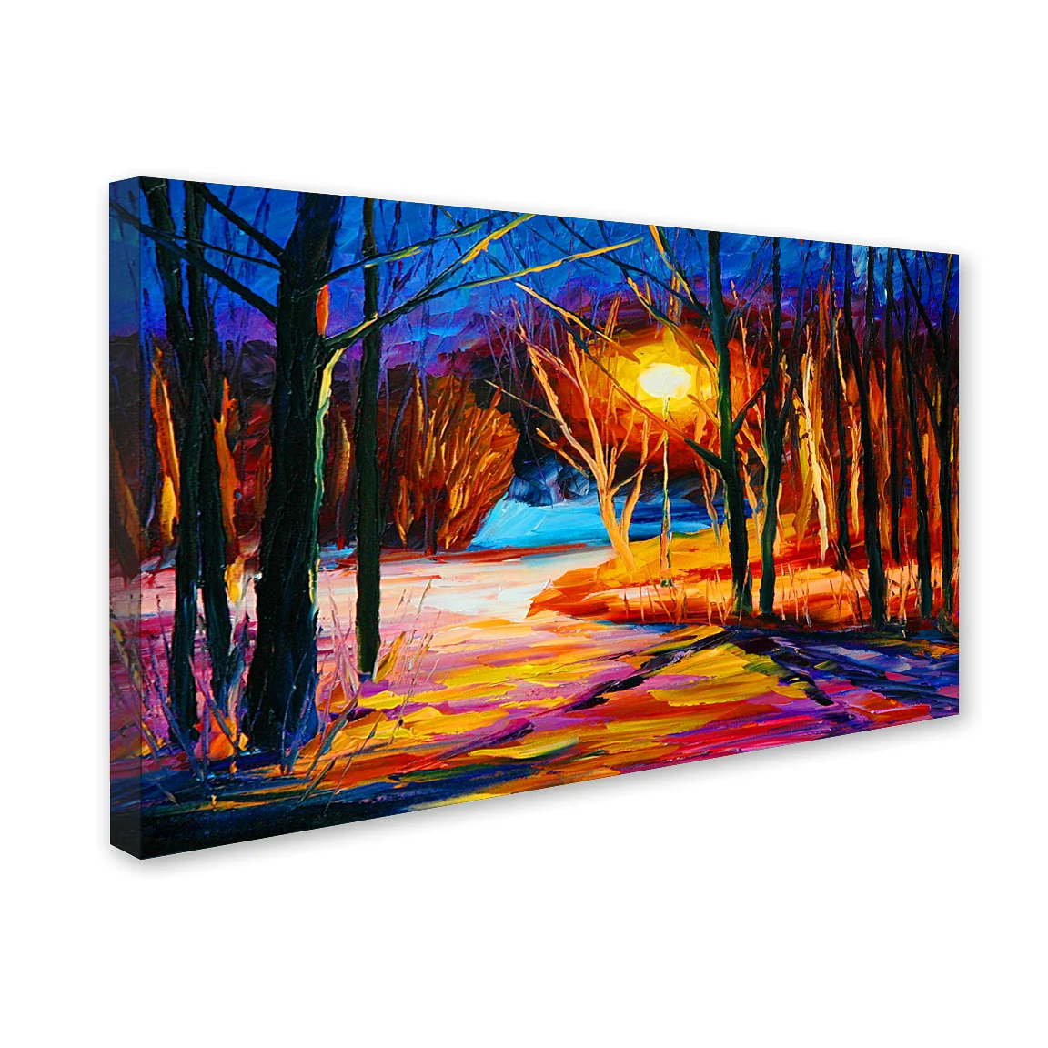 Night View In Forest Canvas Wall Painting  decorative masterpiece for home decor