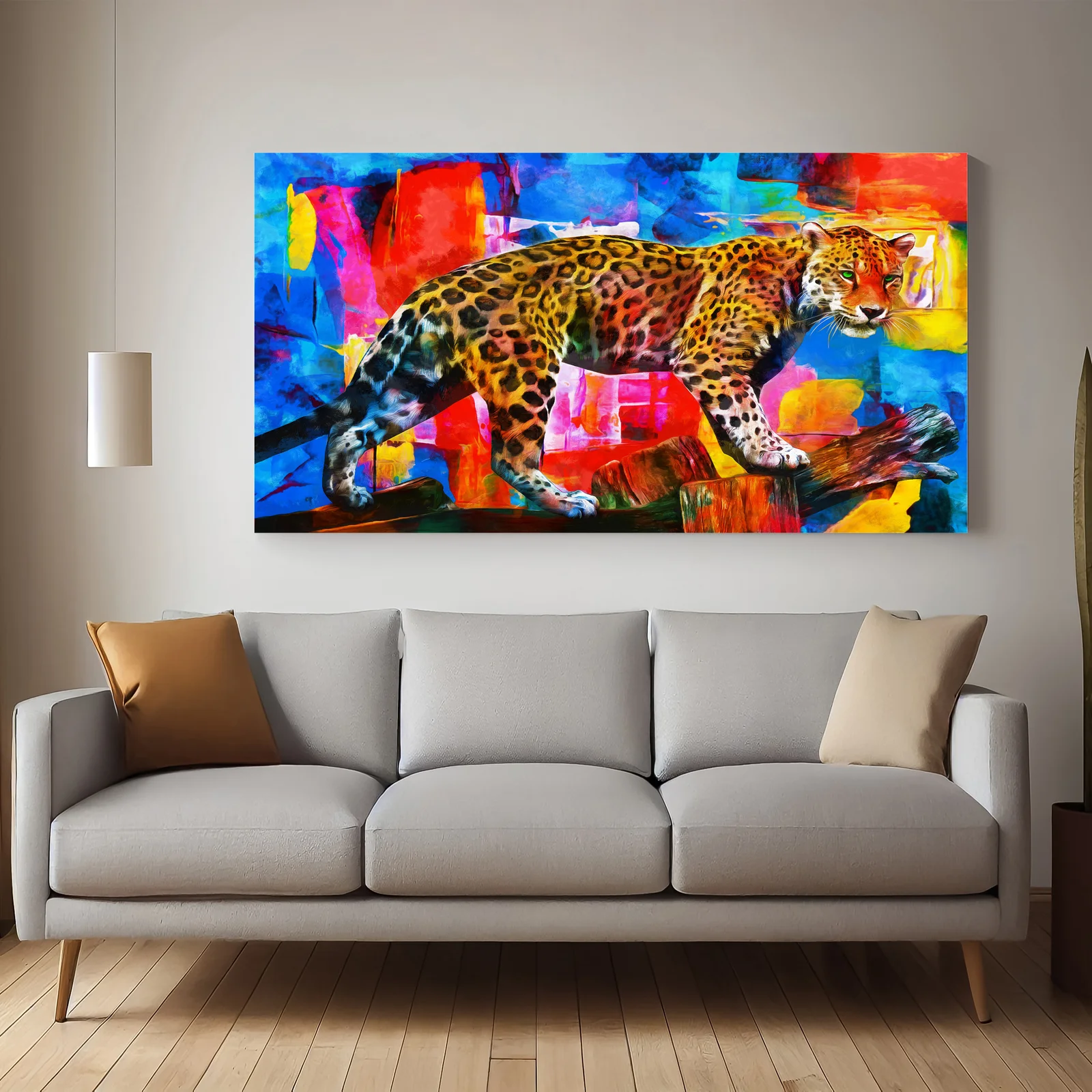 Printed Leopard Canvas Wall Painting  decorative masterpiece for home decor