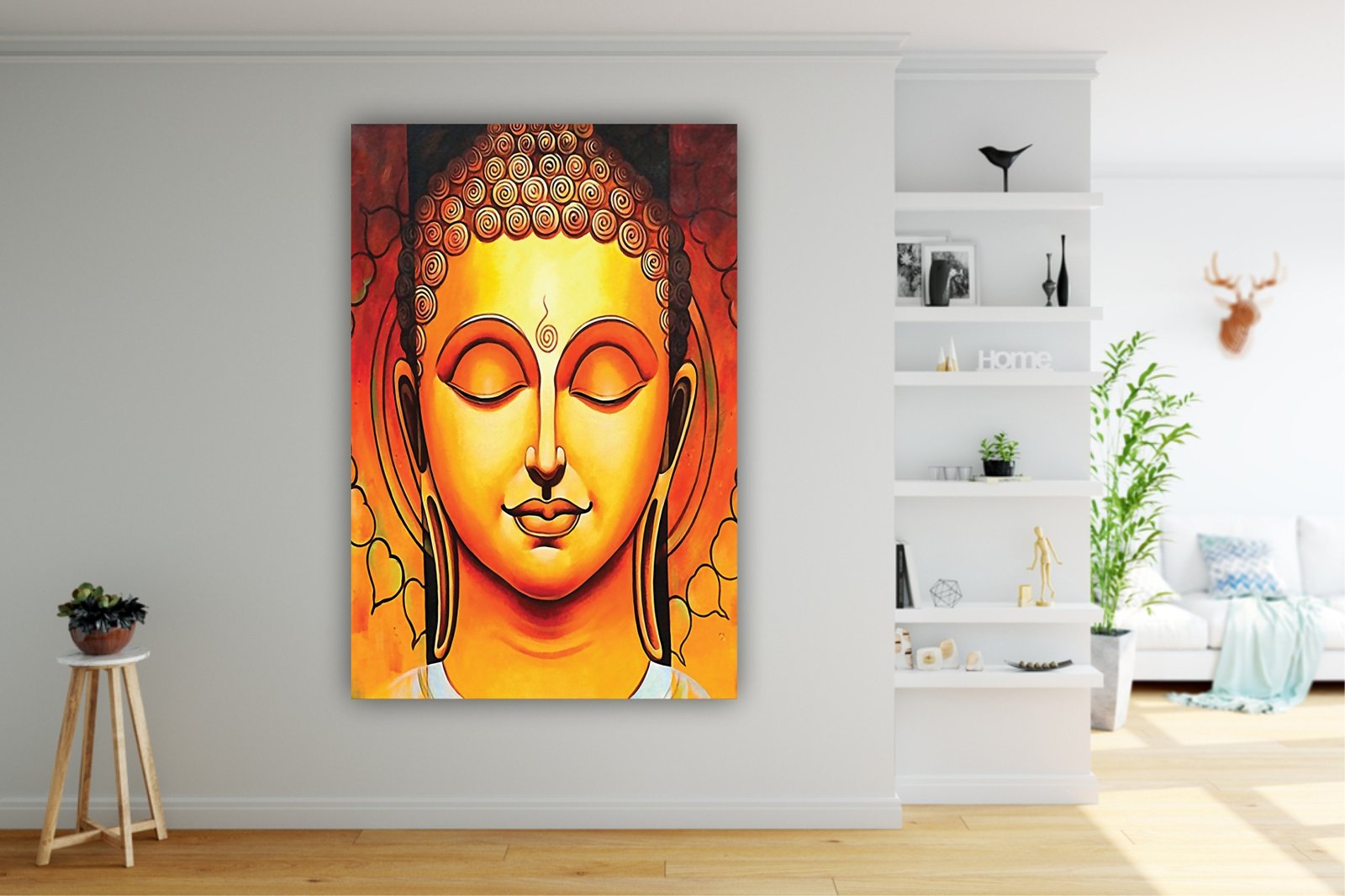 Buddha wall poster living room, bedroom, hall, hotel  decorative masterpiece for home decor