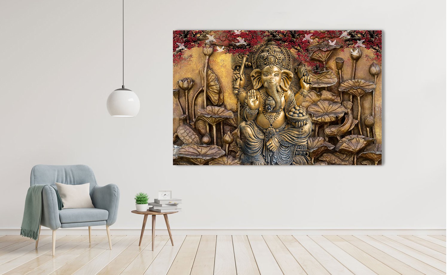 Ganesh ji  poster Living Room, Hall, Office, Bedroom decorative masterpiece for home decor
