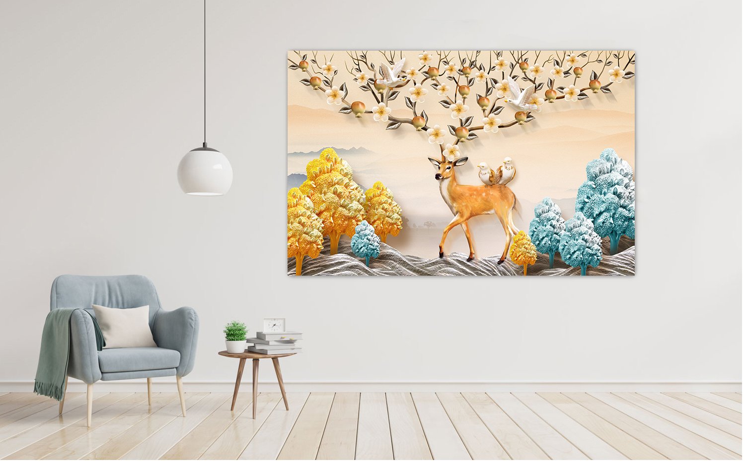 Deer wall poster living room, bedroom, Hall, Play Room decorative masterpiece for home decor