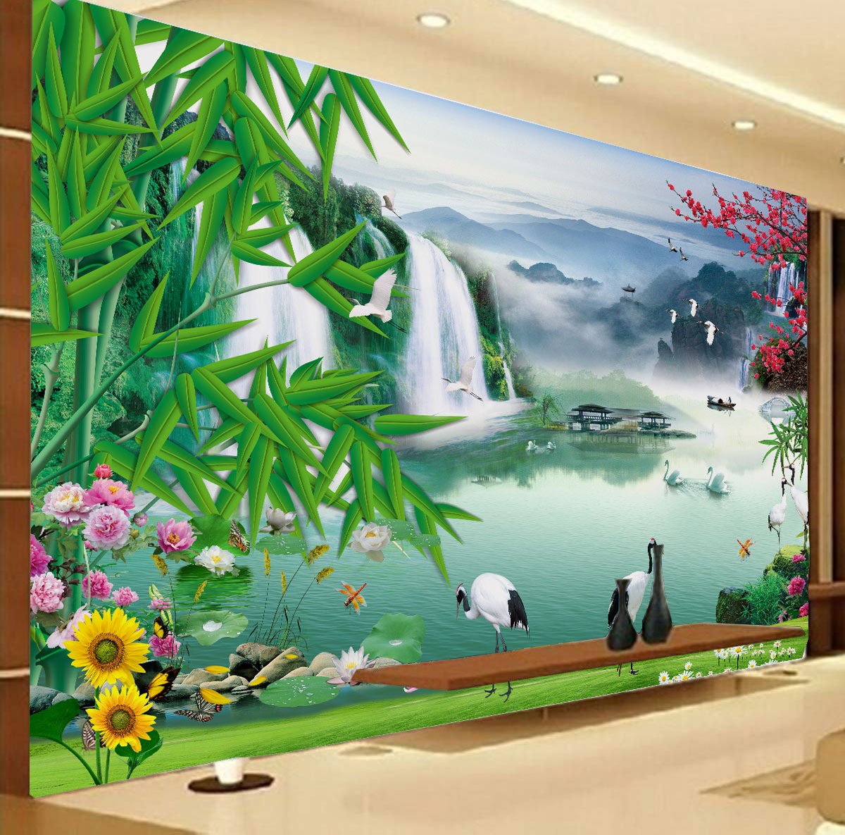 Nature Scenery Lake Wall poster bedroom, living room, office, hall  decorative masterpiece for home decor