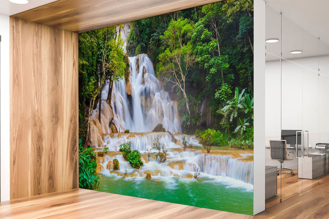 Beautiful waterfall Scenery wall poster Living Room, Hall, Office, Bedroom decorative masterpiece for home decor