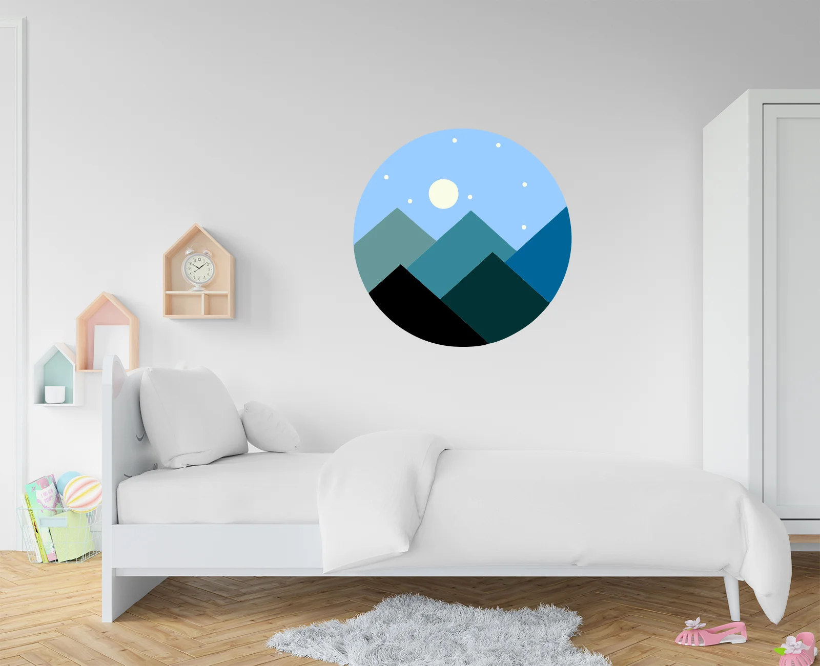 Sunset View Mountain Decal for Home Décor Just Peel and Stick   decorative masterpiece for home decor