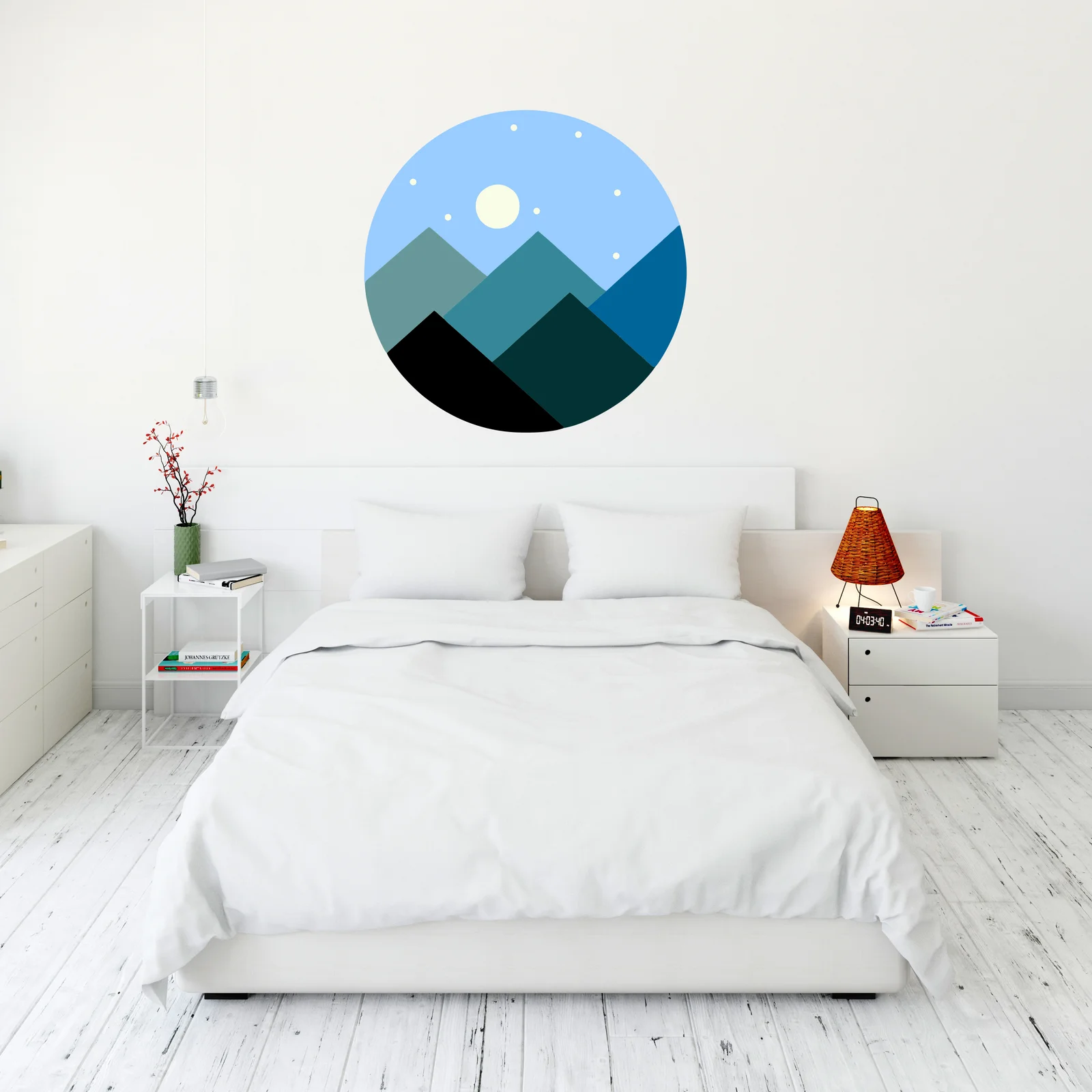 Sunset View Mountain Decal for Home Décor Just Peel and Stick   decorative masterpiece for home decor