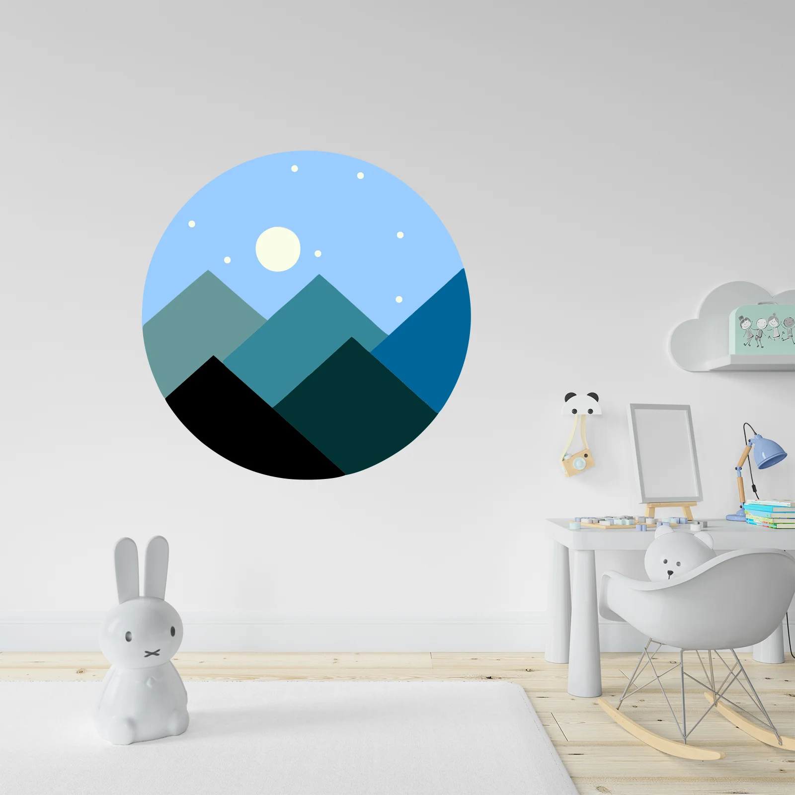Sunset View Mountain Decal for Home Décor Just Peel and Stick   decorative masterpiece for home decor