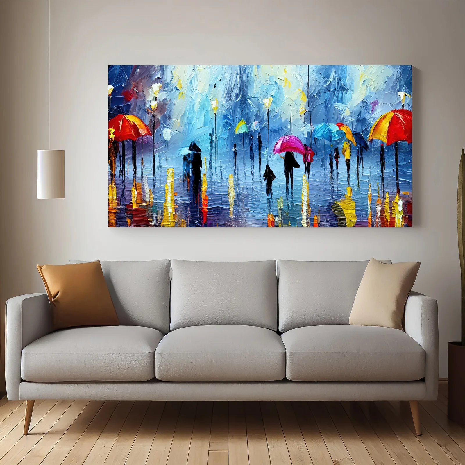 Classic Umbrella Premium Canvas Wall Painting decorative masterpiece for home decor