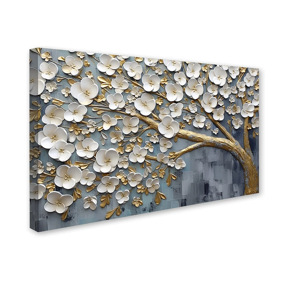 White Flowers Tree Canvas Wall Painting  decorative masterpiece for home decor